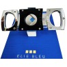 Elie Blue Cigar Cutter Silver